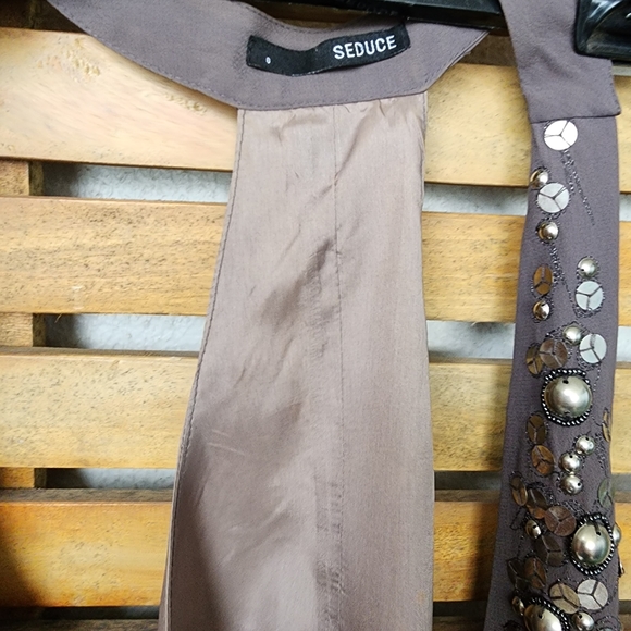 SEDUCE boho vest racer back sequin vest size 8 - Picture 3 of 8